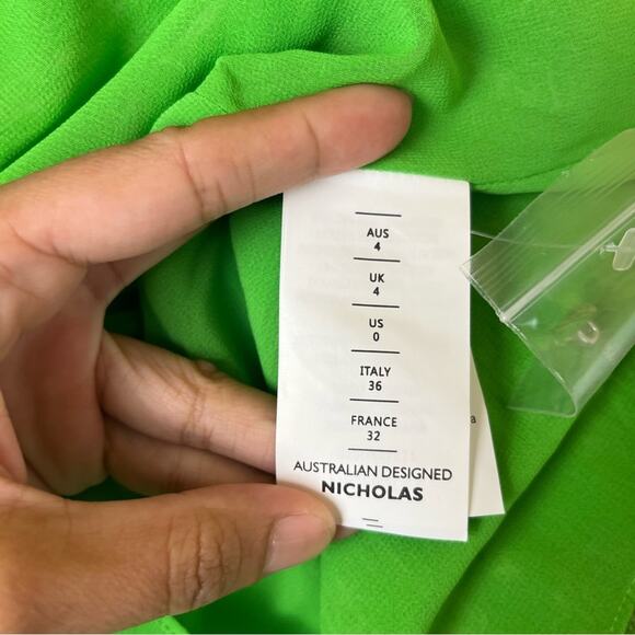 Nicholas Tonal Paisley Pleated Belted Dress - Picture 9 of 10